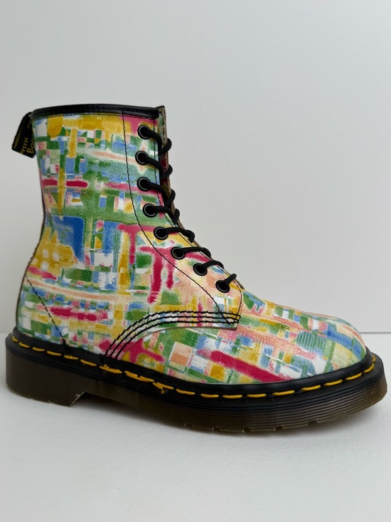 Vintage Dr. Martens England Rainbow Quaser 1460 White Leather MIE Boots UK 3 - Picture 4 of 16